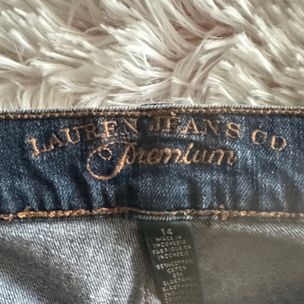 Lauren Ralph Lauren Dark Blue Straight Leg Jeans - Picture 6 of 6